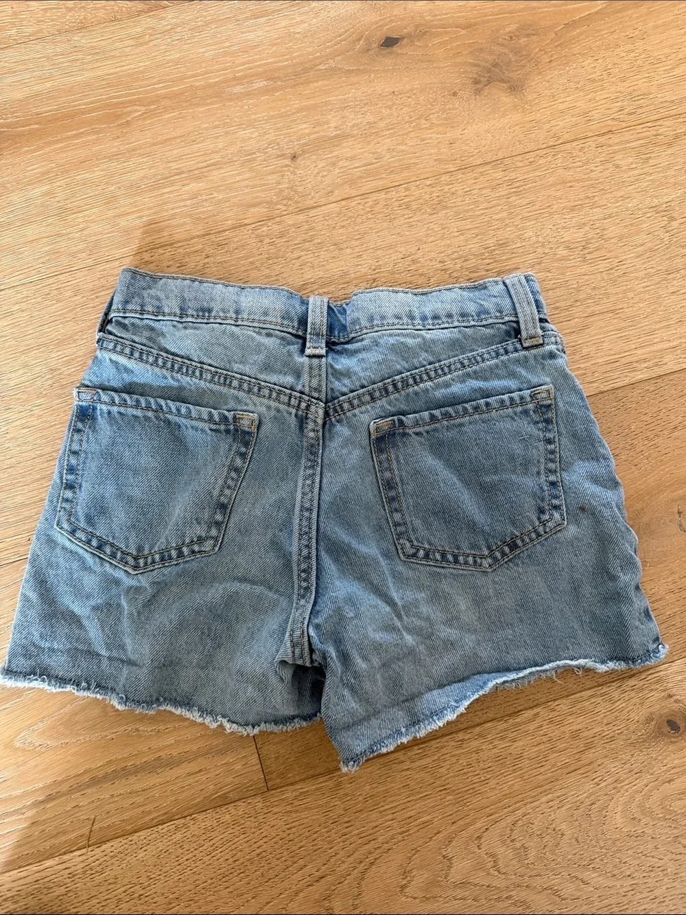 Old Navy Light Blue Distressed Cutoff Denim Shorts